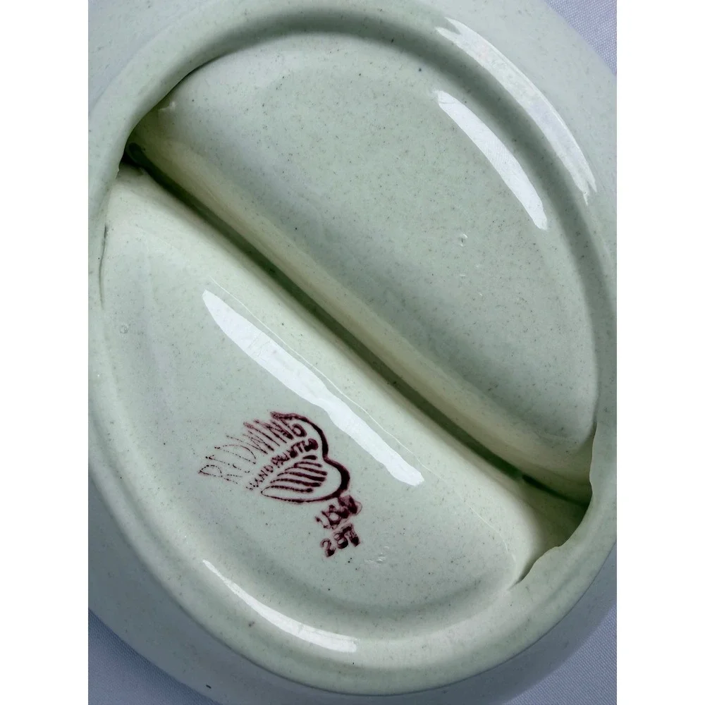 Red‎ Wing Pottery Random Harvest Divided Vegetable Bowl 237 Hand Painted MCM